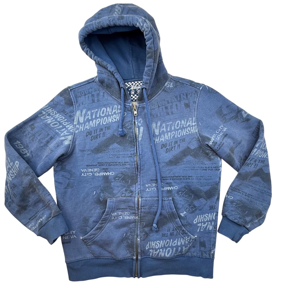 VTG XdYe motorsport do it in the dirt All Over Print‎ Hoodie bike Size Med RARE